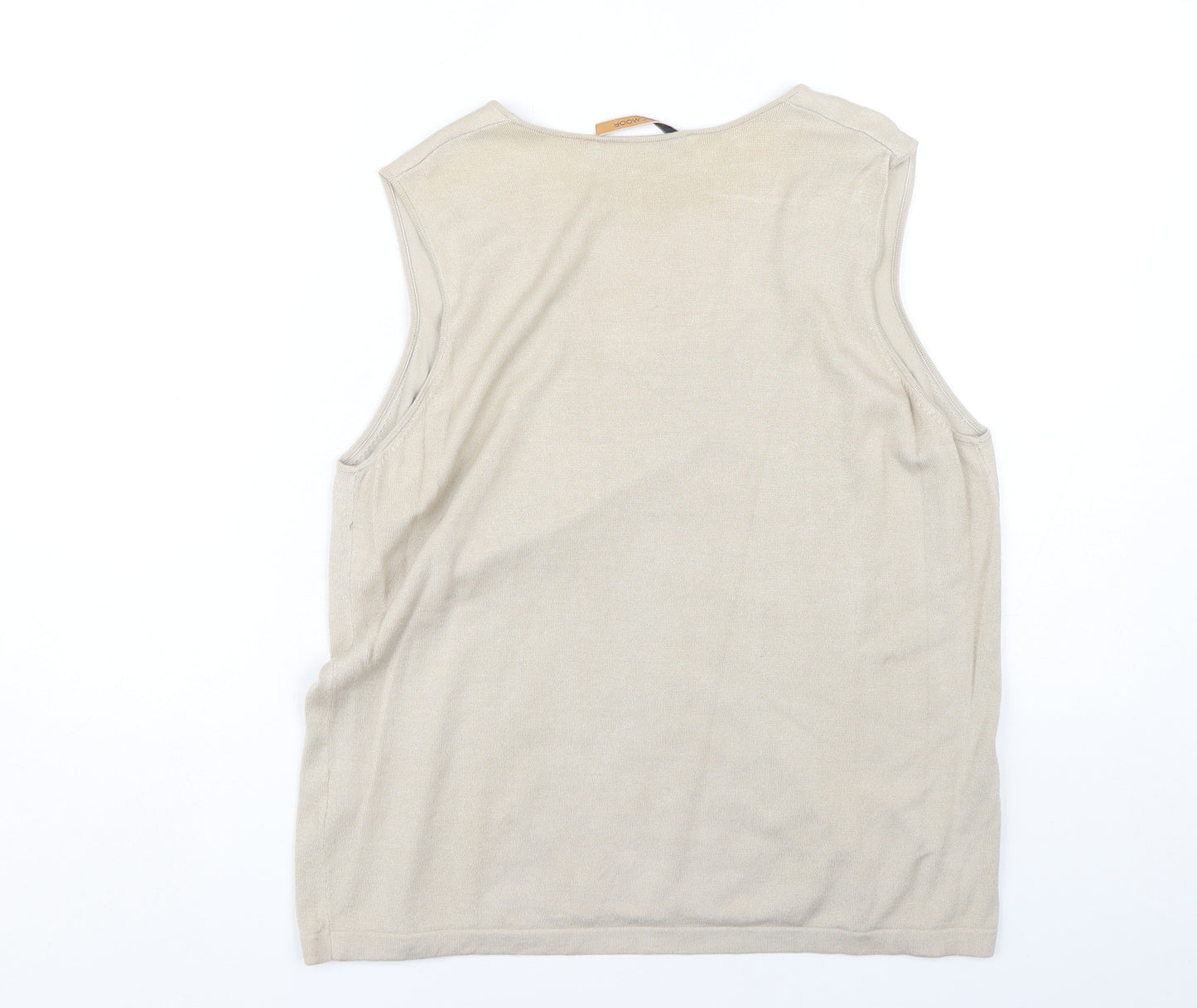 Windsmoor Beige Floral Embroidered Women's Tank, Size L