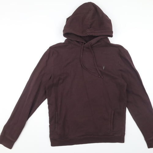 AllSaints Men's Brown Pullover Hoodie S