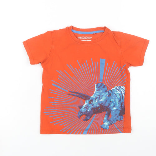 Mountain Warehouse Boys Orange Dinosaur T-Shirt 3-4 Years