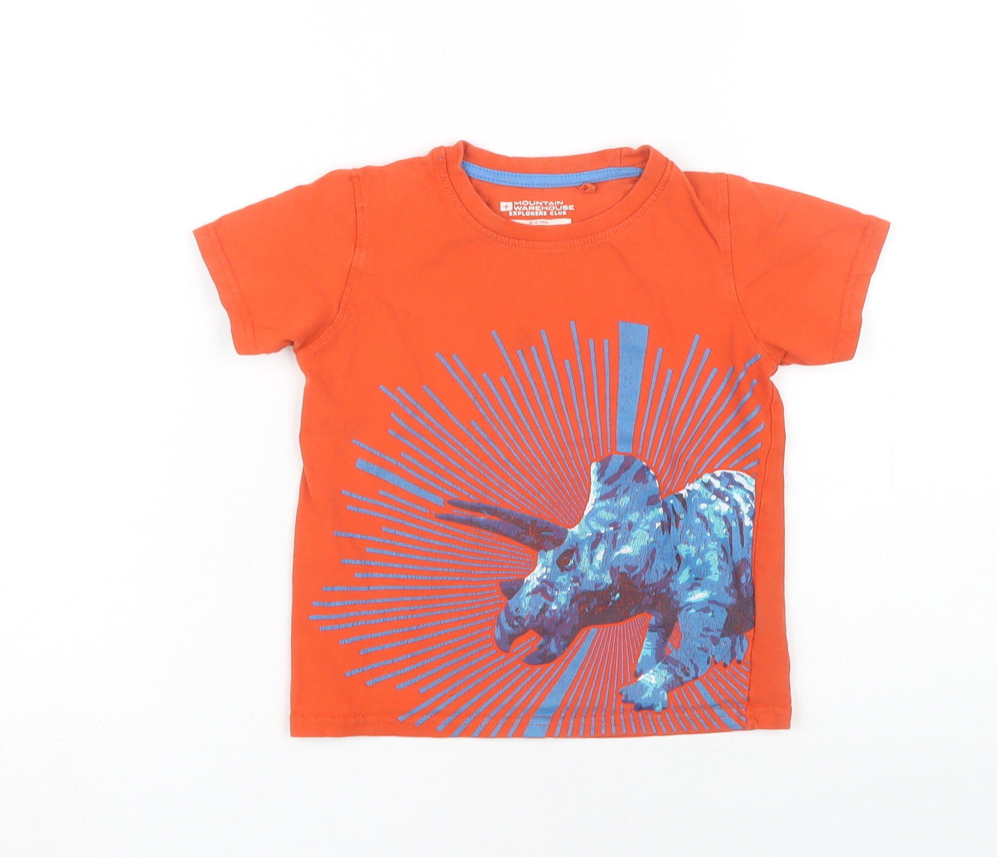 Mountain Warehouse Boys Orange Dinosaur T-Shirt 3-4 Years