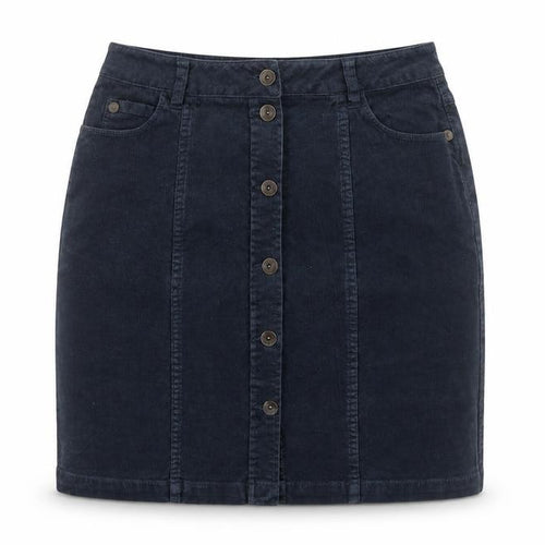 Fat Face Women's Blue Corduroy Pencil Skirt Size 6