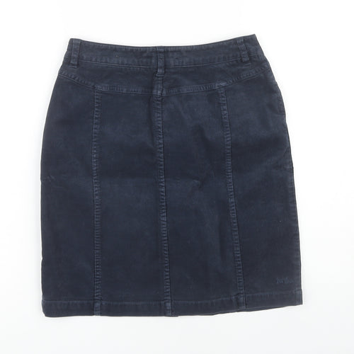 Fat Face Women's Blue Corduroy Pencil Skirt Size 6