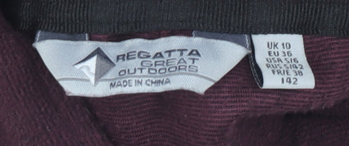 Regatta Women's Purple Fleece Jacket Size 10
