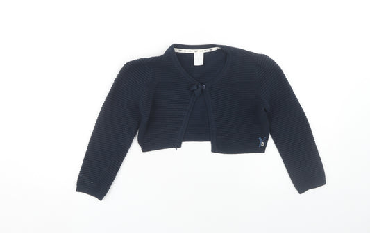 Jasper Conran Girls Blue Shrug, Size 4-5, Cotton, Casual Wear