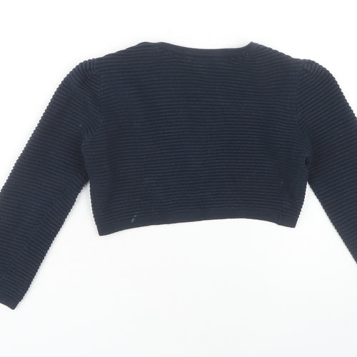 Jasper Conran Girls Blue Shrug, Size 4-5, Cotton, Casual Wear