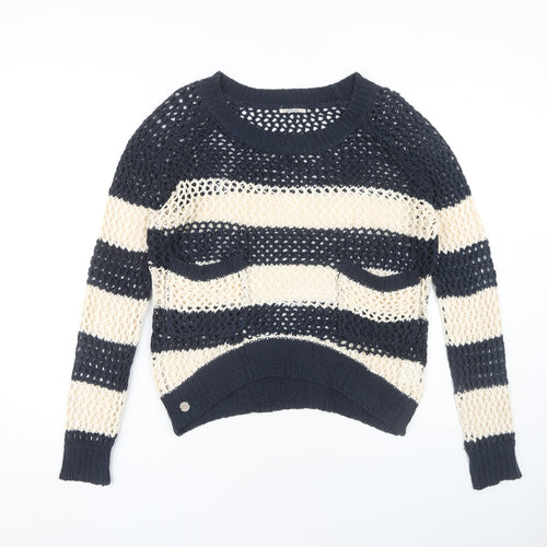 SoulCal & Co Women's Multicoloured Open Knit Jumper Size 12