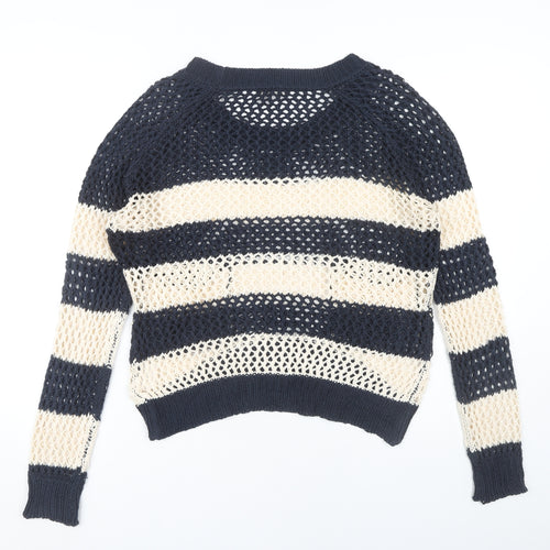 SoulCal & Co Women's Multicoloured Open Knit Jumper Size 12