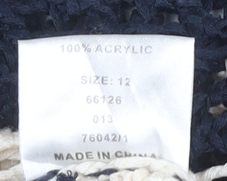 SoulCal & Co Women's Multicoloured Open Knit Jumper Size 12