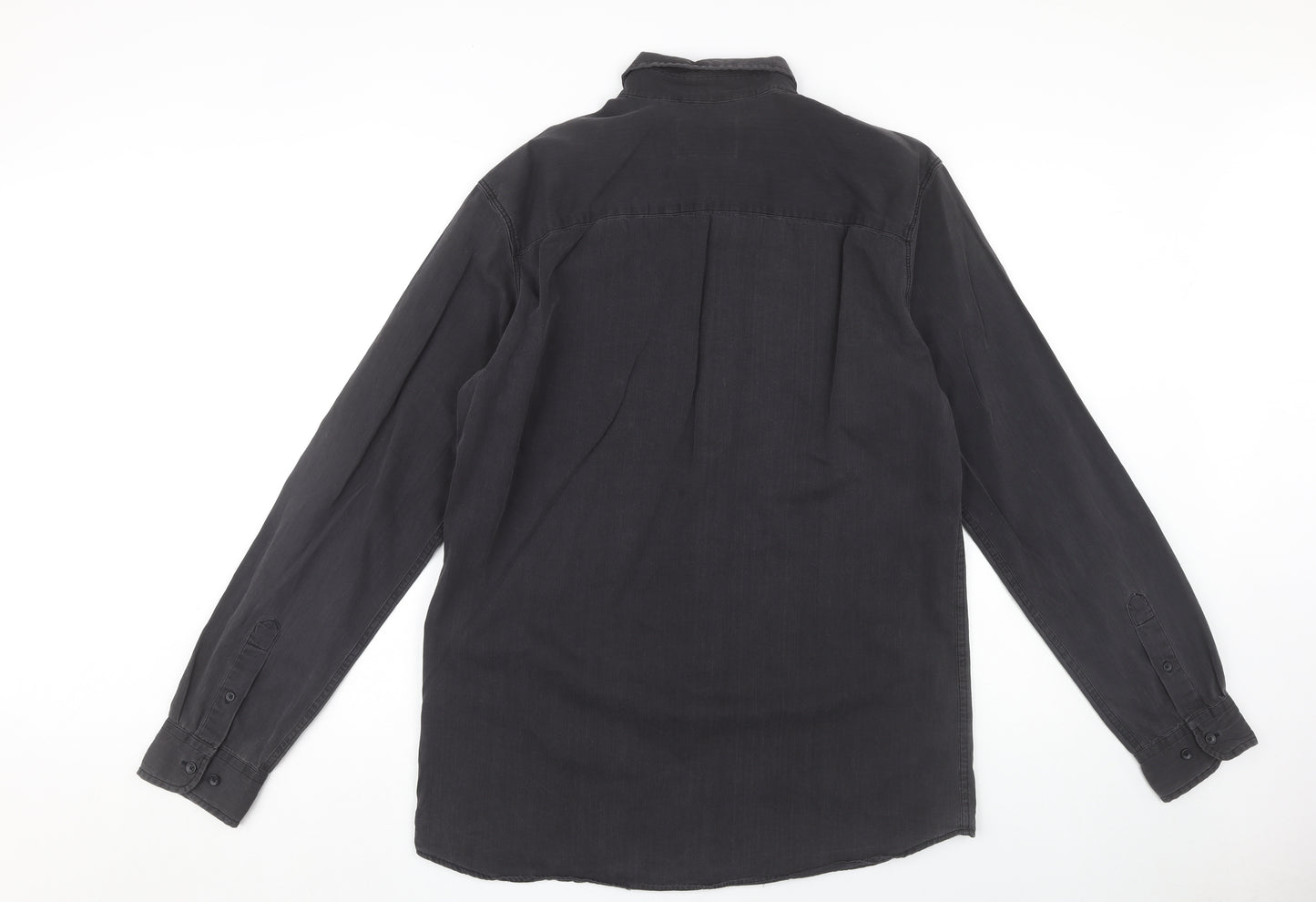 Jack & Jones Men's Black Button-Up Shirt L