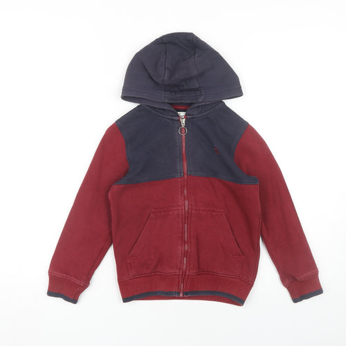 Original Penguin Boys Red Full Zip Hoodie, Size 6-7 Years