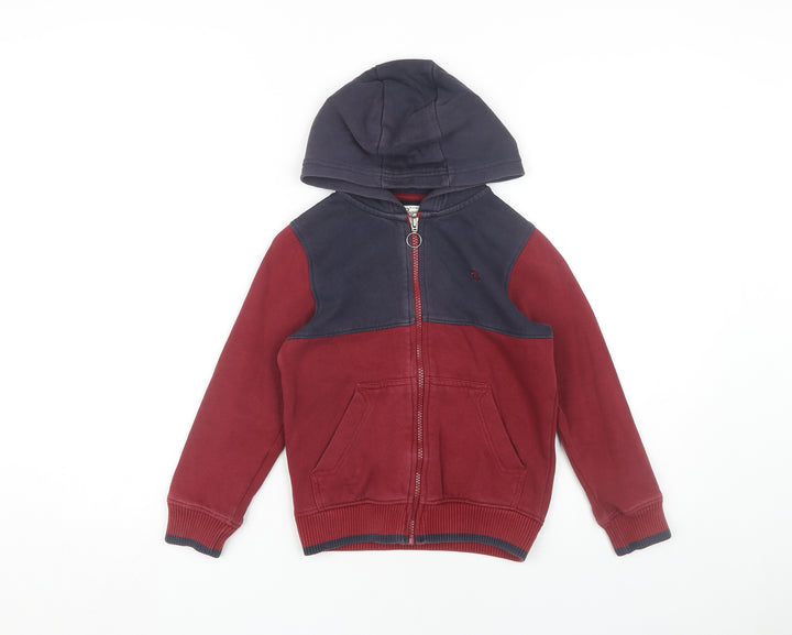 Original Penguin Boys Red Full Zip Hoodie, Size 6-7 Years