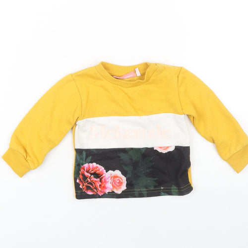 McKenzie Unisex Baby Top 12-18M Yellow Multicolour Floral