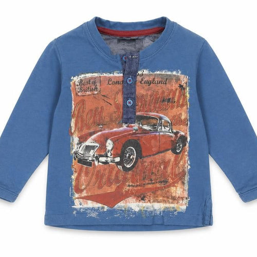 Ben Sherman Boys Blue Car Print T-Shirt 6-12 Months