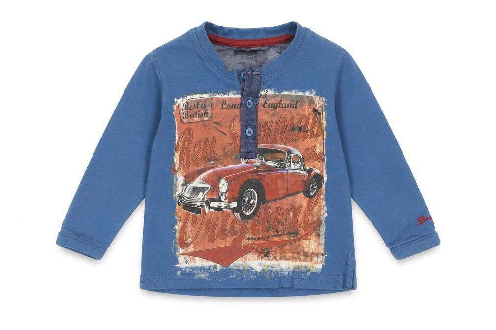 Ben Sherman Boys Blue Car Print T-Shirt 6-12 Months