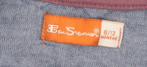 Ben Sherman Boys Blue Car Print T-Shirt 6-12 Months