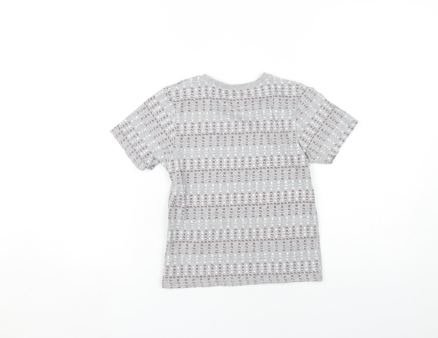 McKenzie Boys Grey Graphic T-Shirt 7-8 Years