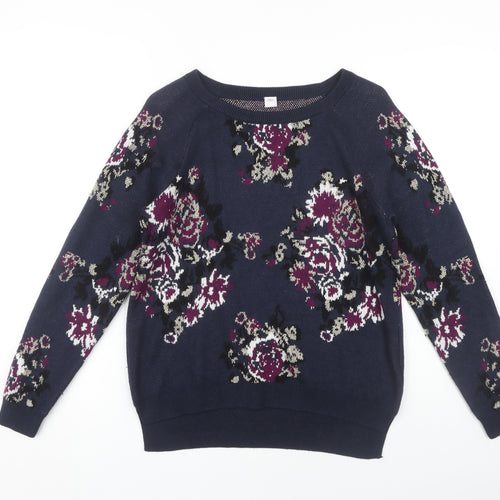 s.Oliver Women's Multicoloured Floral Pullover Jumper Size 10