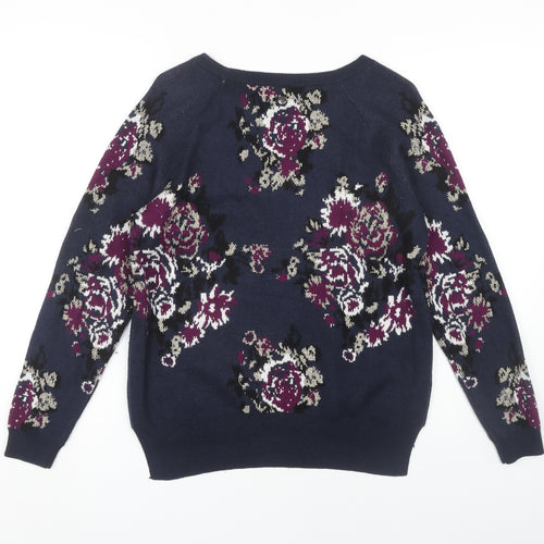 s.Oliver Women's Multicoloured Floral Pullover Jumper Size 10