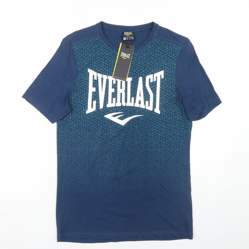 Everlast Men's Blue Graphic Print Crew Neck T-Shirt S
