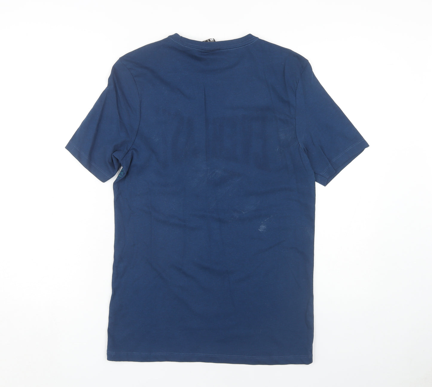 Everlast Men's Blue Graphic Print Crew Neck T-Shirt S