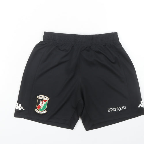Kappa Boys Black Bermuda Football Shorts, 12 Years, Activewear