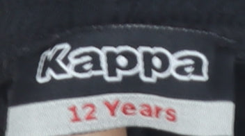 Kappa Boys Black Bermuda Football Shorts, 12 Years, Activewear