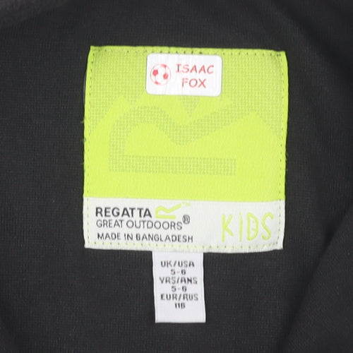 Regatta Boys' Black 5-6 Years Basic Jacket, Full Zip