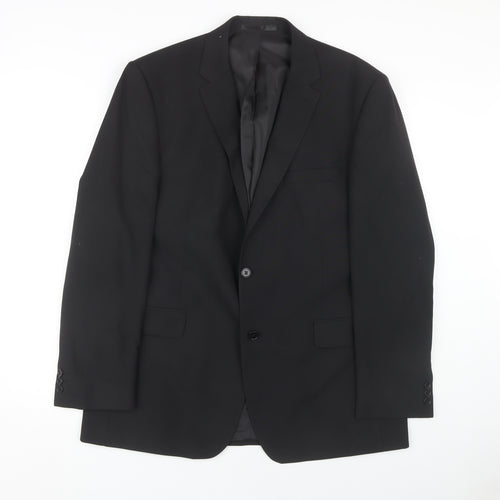 Thomas Nash Men's Black Suit Jacket 44 Regular Fit Business