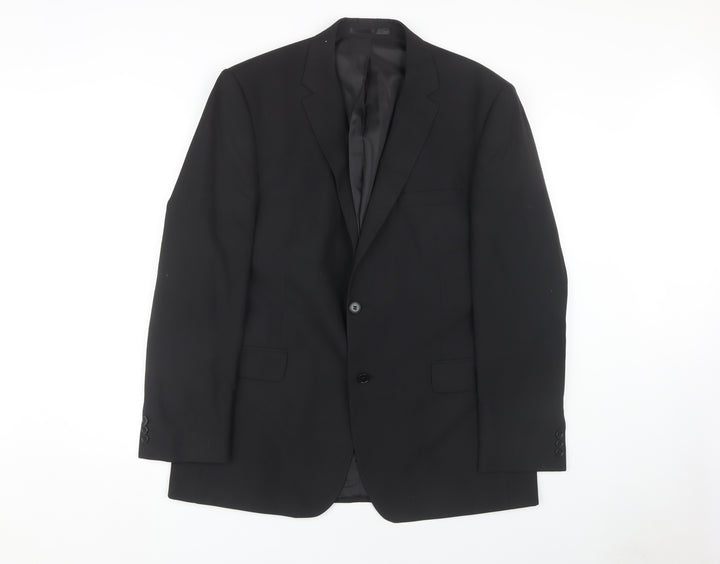 Thomas Nash Men's Black Suit Jacket 44 Regular Fit Business