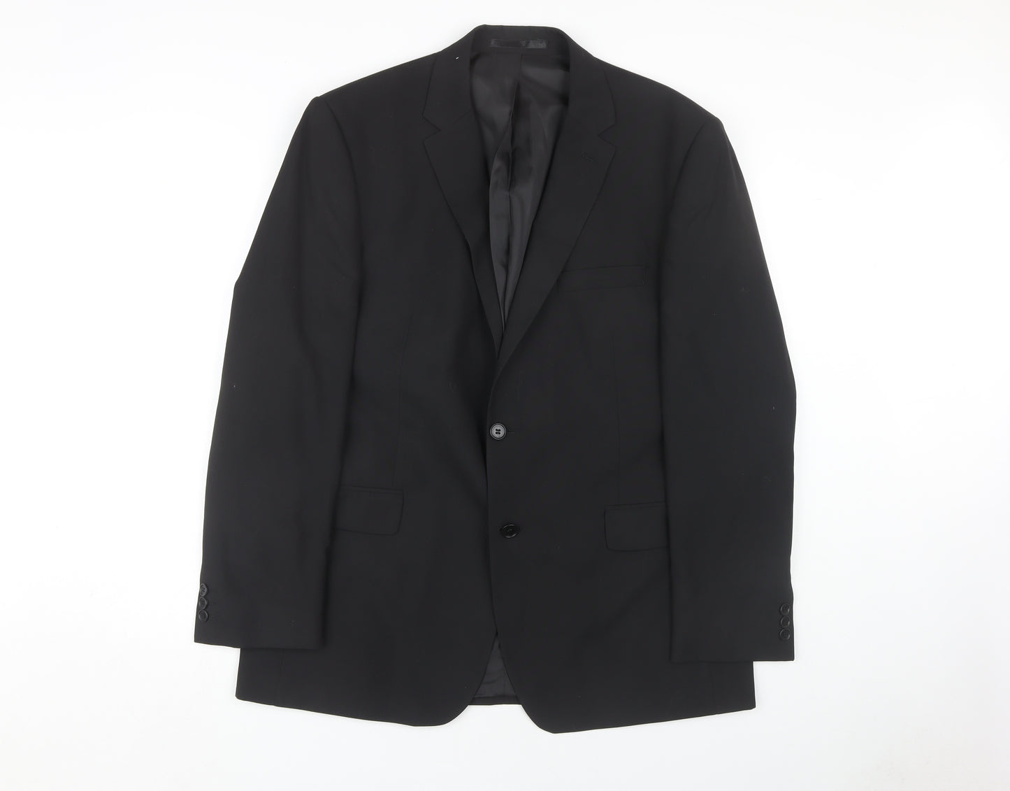 Thomas Nash Men's Black Suit Jacket 44 Regular Fit Business