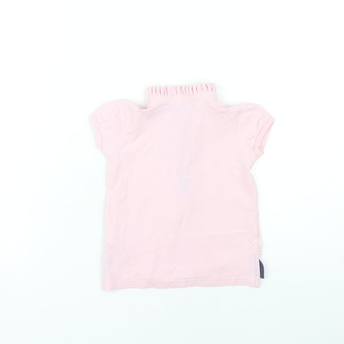 Ralph Lauren Girls Pink Polo Shirt 3-4 Years Short Sleeve