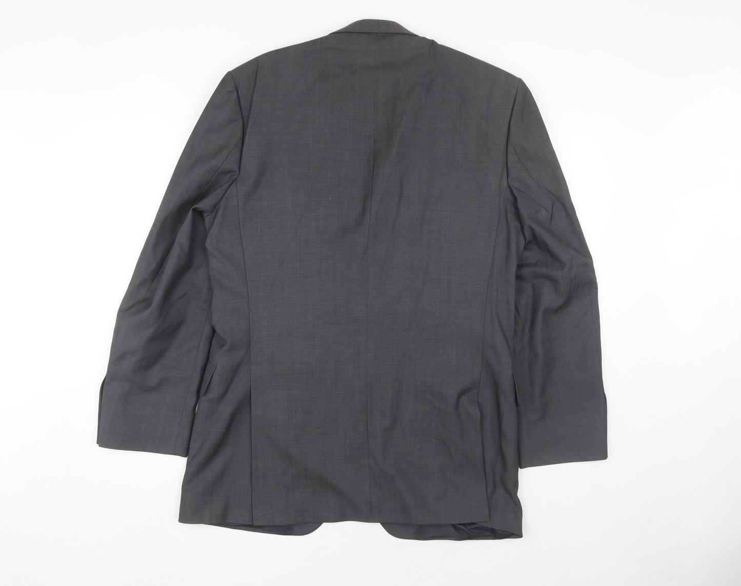 Jeff Banks Men's Grey Wool Blazer, 38 Chest, Regular Fit