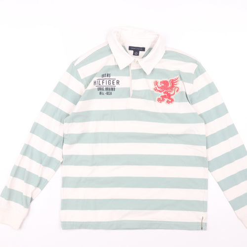 Tommy Hilfiger Boys Multicoloured Stripe Polo L 12-14