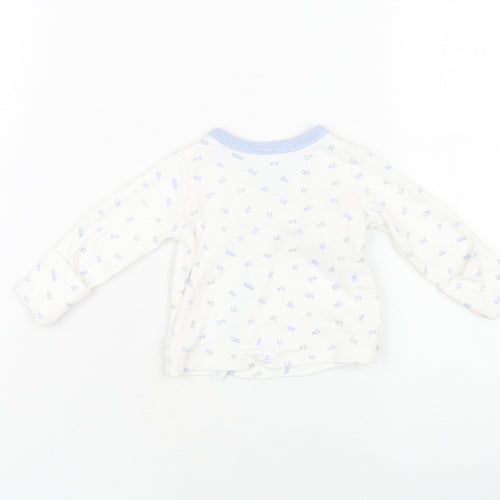Ralph Lauren Unisex Baby White Wrap Top - 0-3 Months