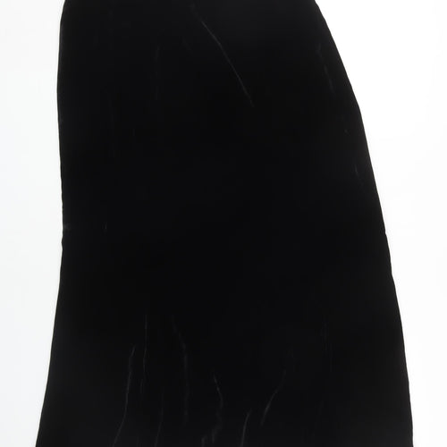 Viyella Women's Black Skirt, Size 14, Viscose & Silk