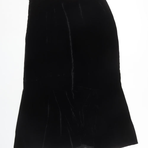 Viyella Women's Black Skirt, Size 14, Viscose & Silk