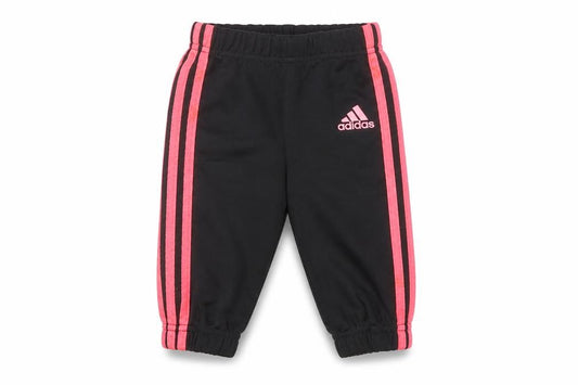 Front view of Adidas Baby Joggers Black 3-6 Months unisex