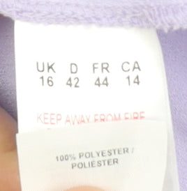 Eastex Women's Purple Blouse Size 16 with Buttons