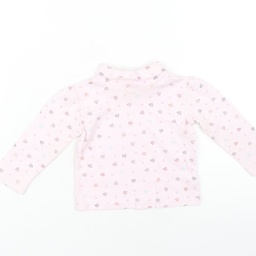 Junior J Pink Floral Top Unisex Baby Long Sleeve 12-18M