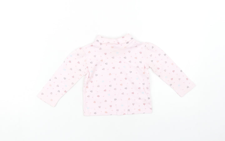 Junior J Pink Floral Top Unisex Baby Long Sleeve 12-18M