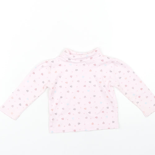 Junior J Pink Floral Top Unisex Baby Long Sleeve 12-18M
