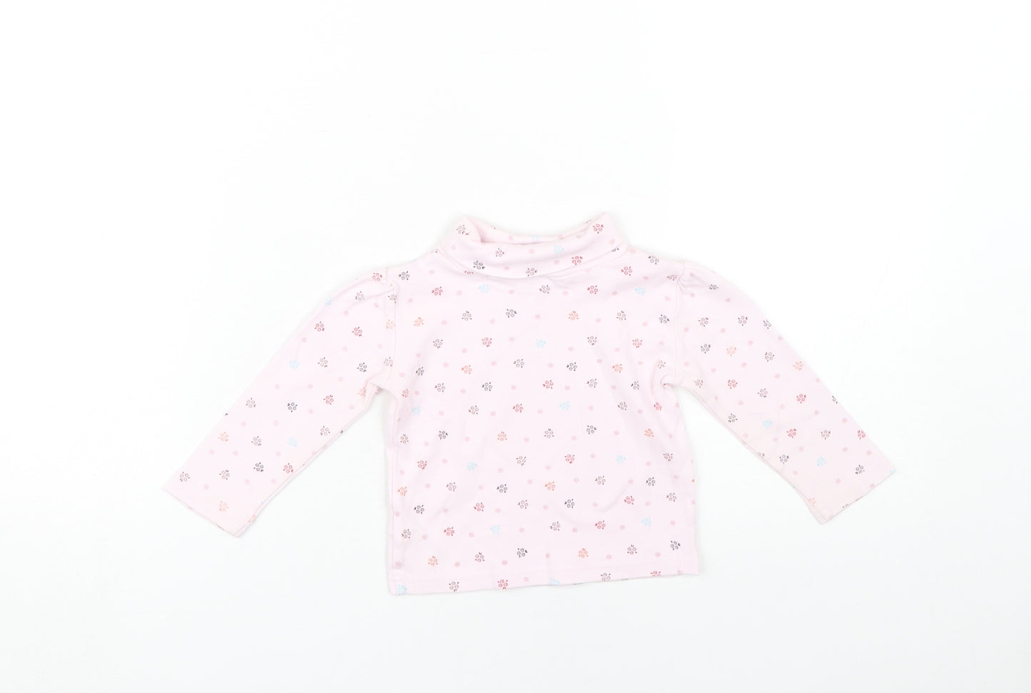 Junior J Pink Floral Top Unisex Baby Long Sleeve 12-18M