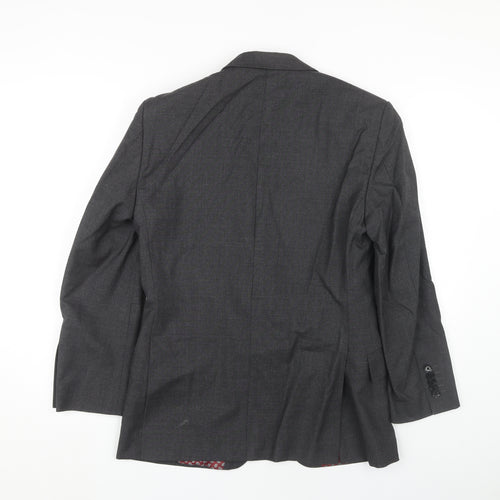 T.M. Lewin Grey Slim Fit Men's Blazer Size 36R