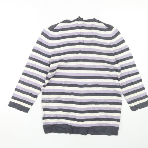 Jaeger Women's Multicoloured Striped Pullover M