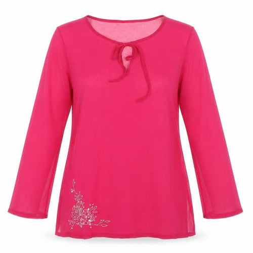 Jeff Banks Women's Pink Embroidered Sheer Cover Up M