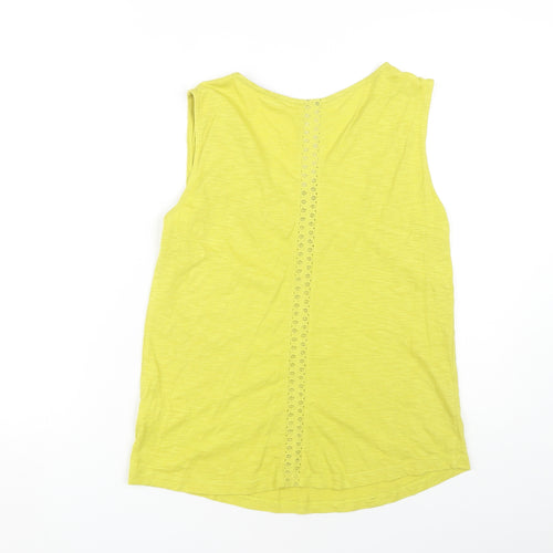 White Stuff Women's Yellow Sleeveless Tank UK 12