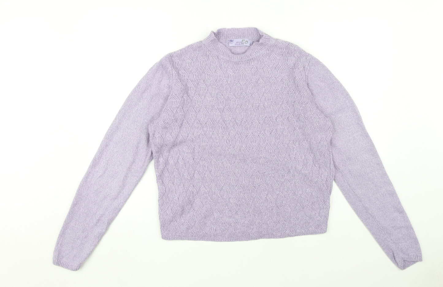 Honor Millburn Women’s Purple Mock Neck Sweater S