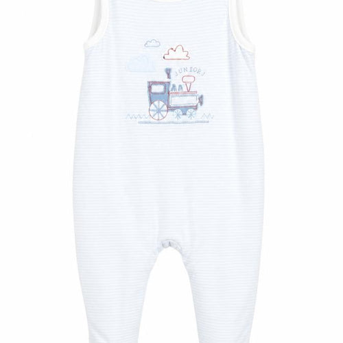 Jasper Conran Unisex Blue Striped Babygrow 3-6 Months