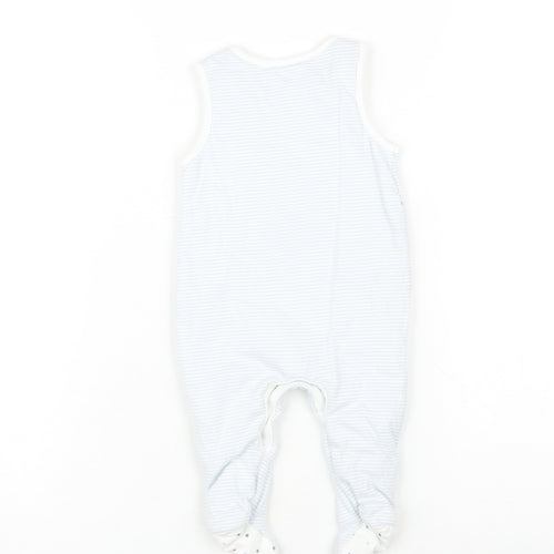 Jasper Conran Unisex Blue Striped Babygrow 3-6 Months