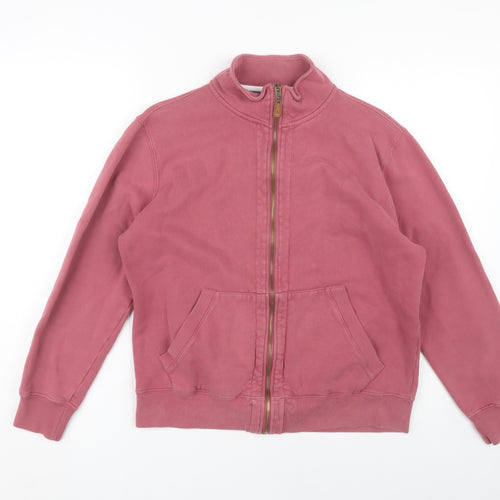 Joseph Turner Men's Pink Cotton Full Zip Sweatshirt M